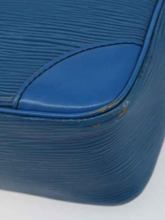 Authentic LOUIS VUITTON Epi Trocadero 27 Shoulder Bag Blue M52315 LV - Picture 2 of 16